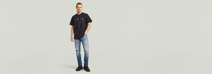 89 back graphic loose t-shirt