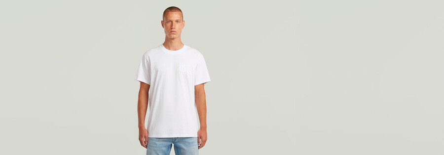 flock back loose t-shirt