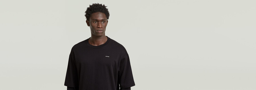 double sleeve loose t-shirt