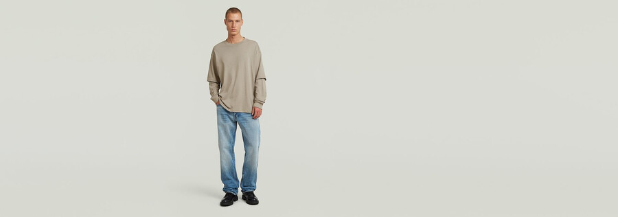 double sleeve loose t-shirt