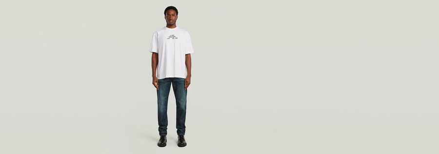 multi technique graphic relaxed t-shirt