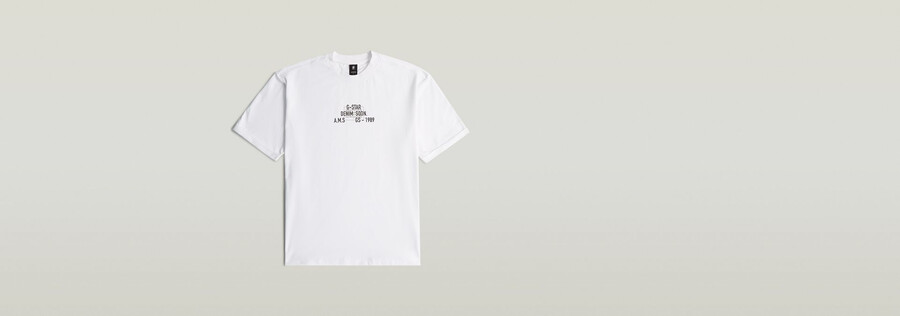 multi technique graphic relaxed t-shirt