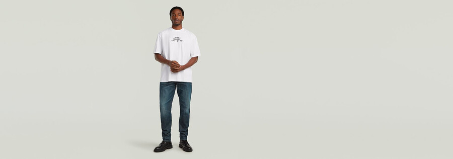 multi technique graphic relaxed t-shirt