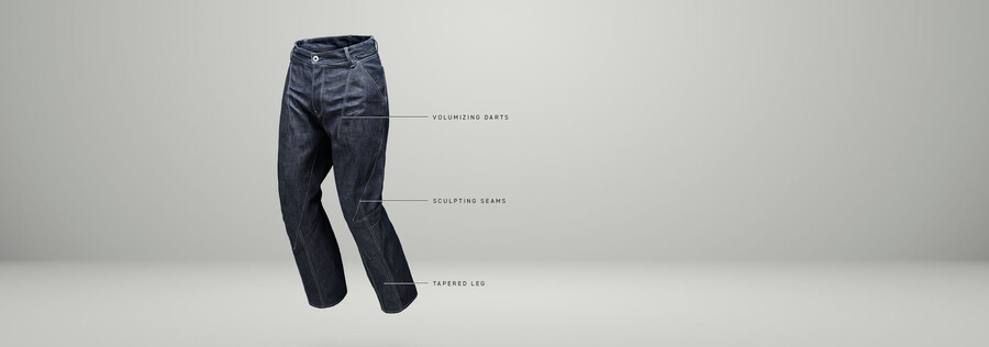kitoh relaxed tapered jeans