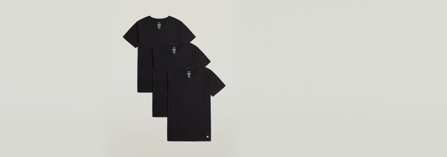 t-shirt v-neck 3-pack