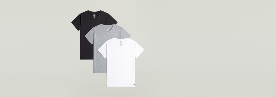 t-shirt v-neck 3-pack