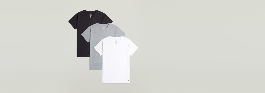 t-shirt v-neck 3-pack