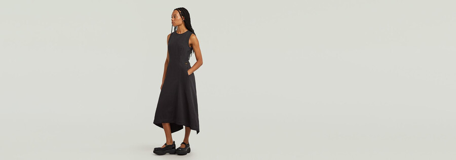 corset flare dress