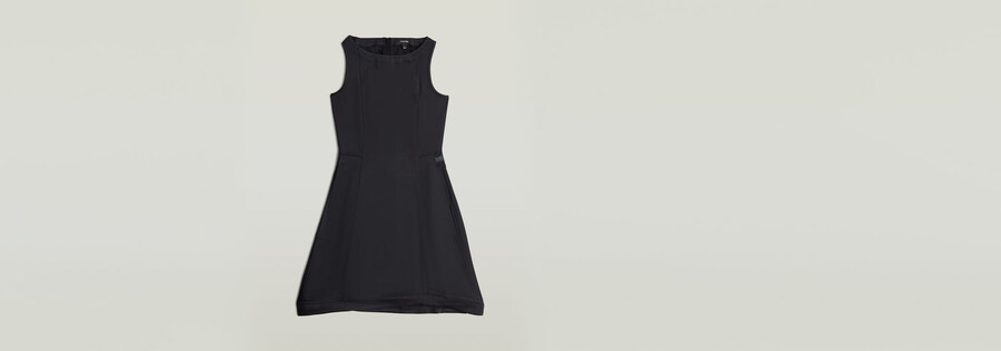 corset flare dress