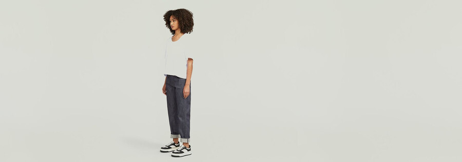 kate boyfriend selvedge jeans