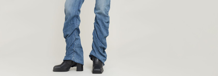 g-staq low bootcut jeans
