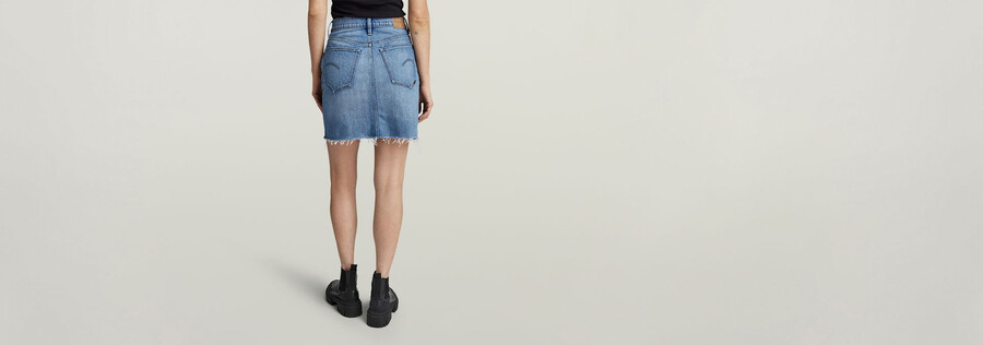 viktoria short skirt raw edge