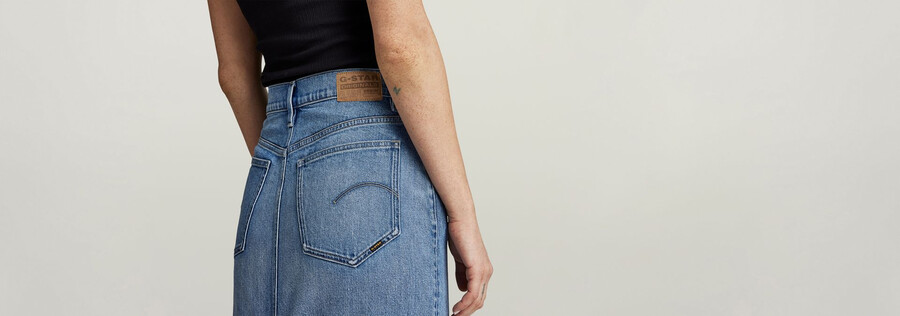 viktoria short skirt raw edge