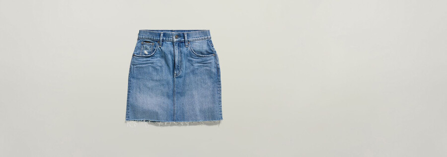 viktoria short skirt raw edge