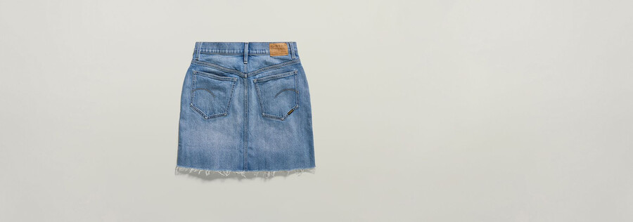 viktoria short skirt raw edge