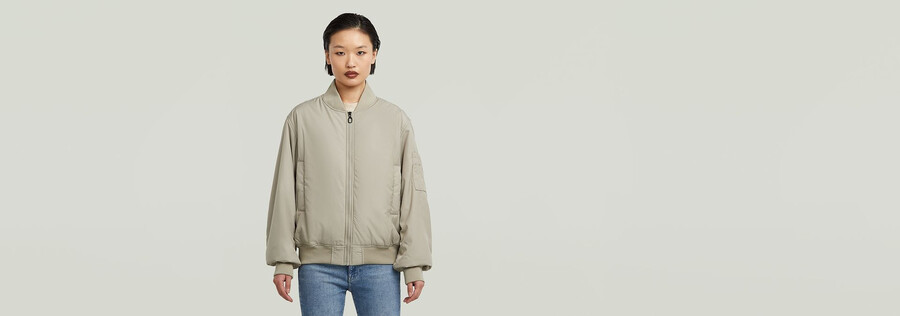 bomber padded jacket