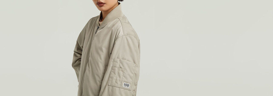 bomber padded jacket
