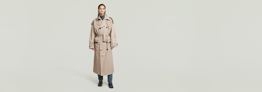 macro balloon trench coat