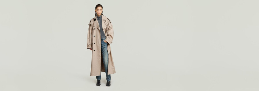 macro balloon trench coat