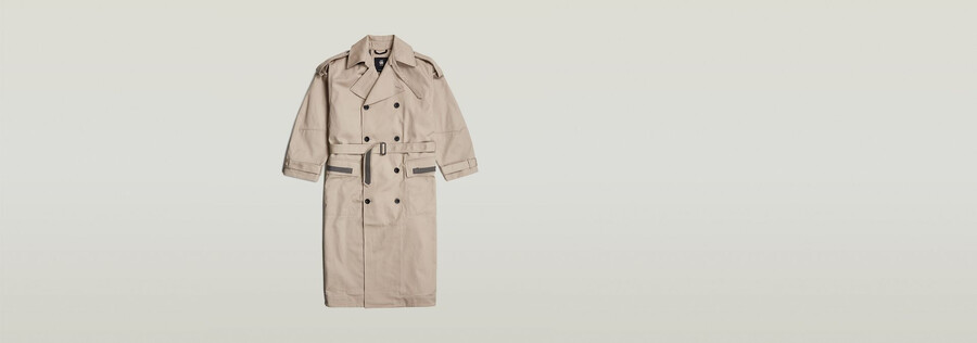 macro balloon trench coat