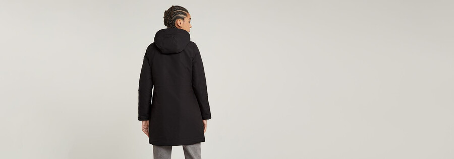 vodan padded hooded slim parka