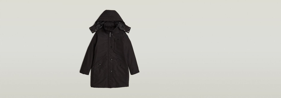 vodan padded hooded slim parka