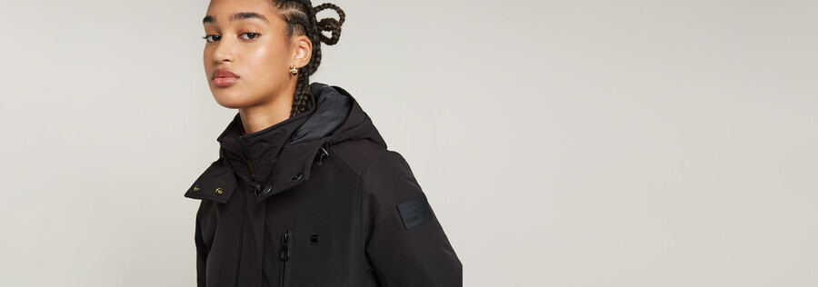 vodan padded hooded slim parka