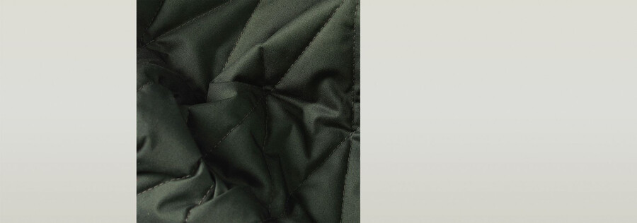 utility quilted hooded overshirt