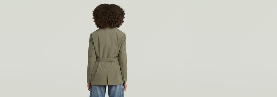 belted blazer