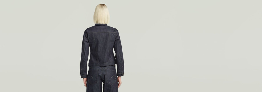 pitched hem slim selvedge jacket