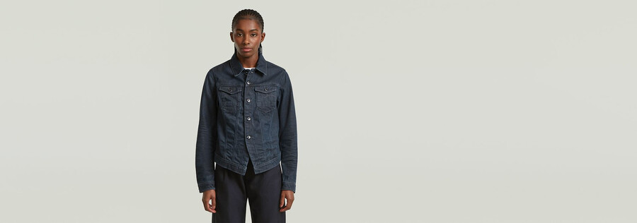 pitched hem slim jacket