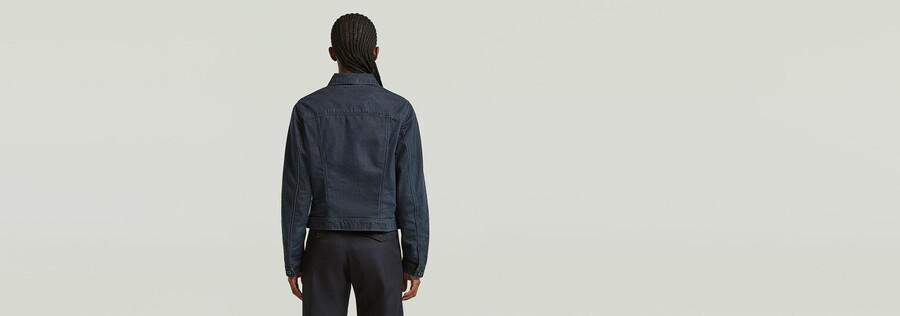 pitched hem slim jacket