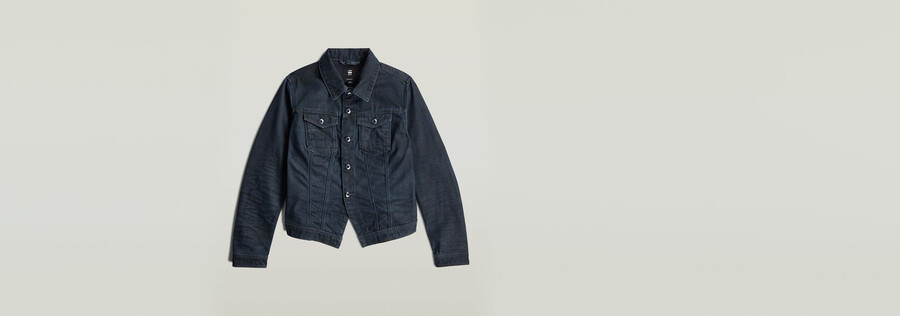 pitched hem slim jacket