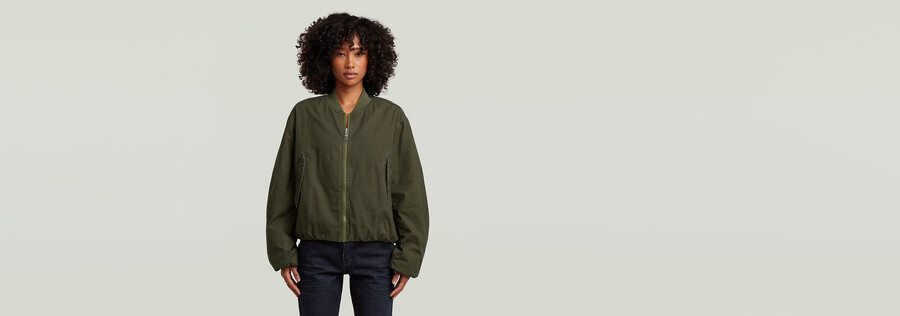 bomber padded jacket