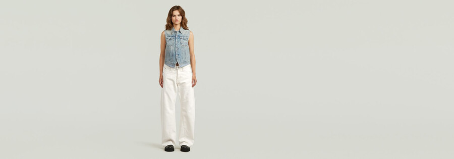pitched hem slim vest