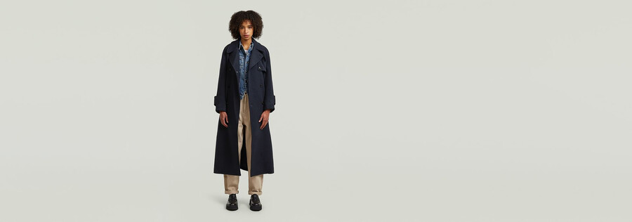 wool trench