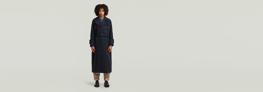 wool trench