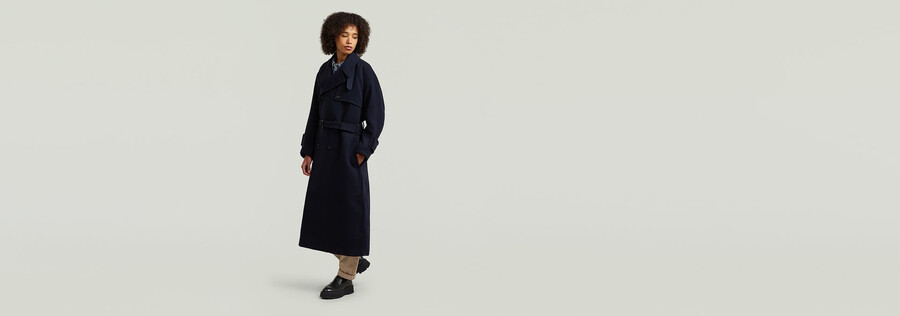 wool trench