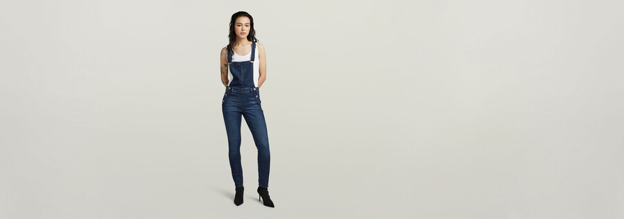 lynn high slim navy overall