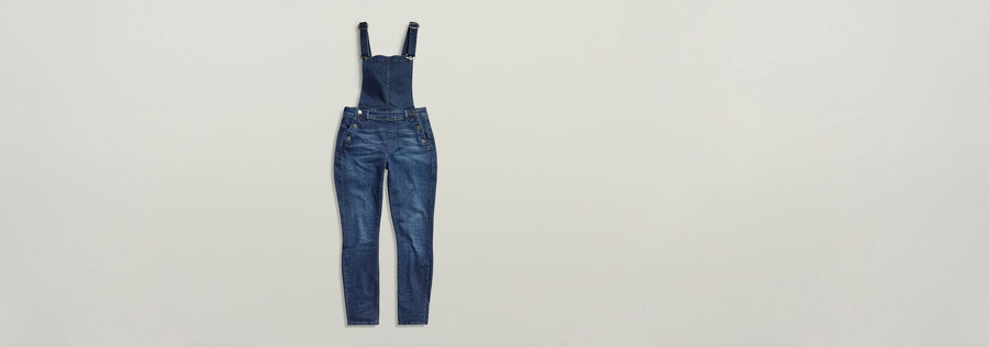 lynn high slim navy overall