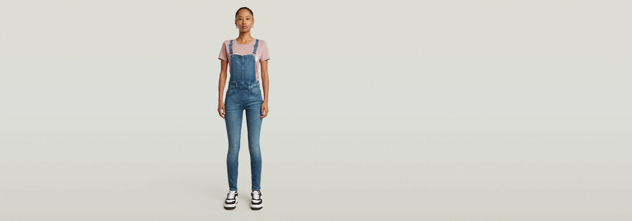 lynn high waist skinny overall