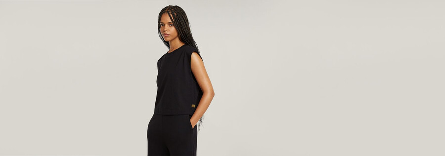 double layer wide leg jumpsuit