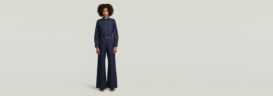 western wide leg jumpsuit