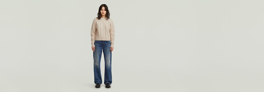 big cable knit pullover