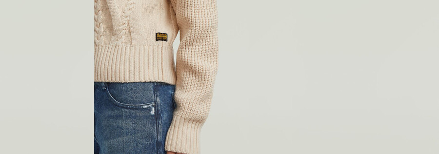 big cable knit pullover