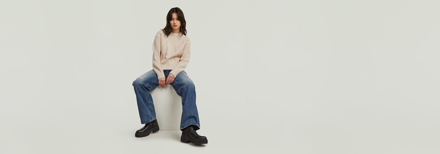 big cable knit pullover