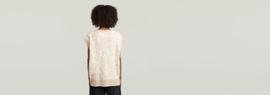 jacquard vest knit