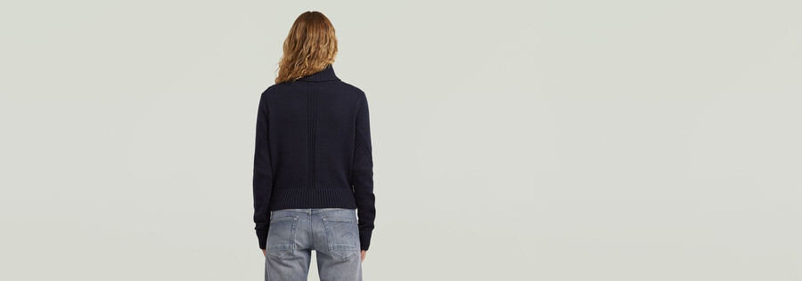 milano half zip knit
