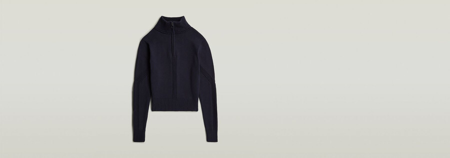 milano half zip knit