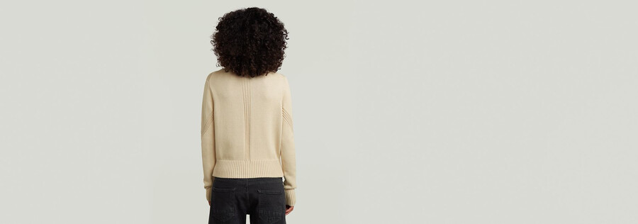 milano half zip knit